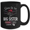 Soon To Be Big Sister 2025 Loading Pregnancy Announcement Sister Mug | siriusteestore