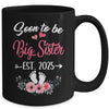 Soon To Be Big Sister Est 2025 New First Time Sister Mug | siriusteestore