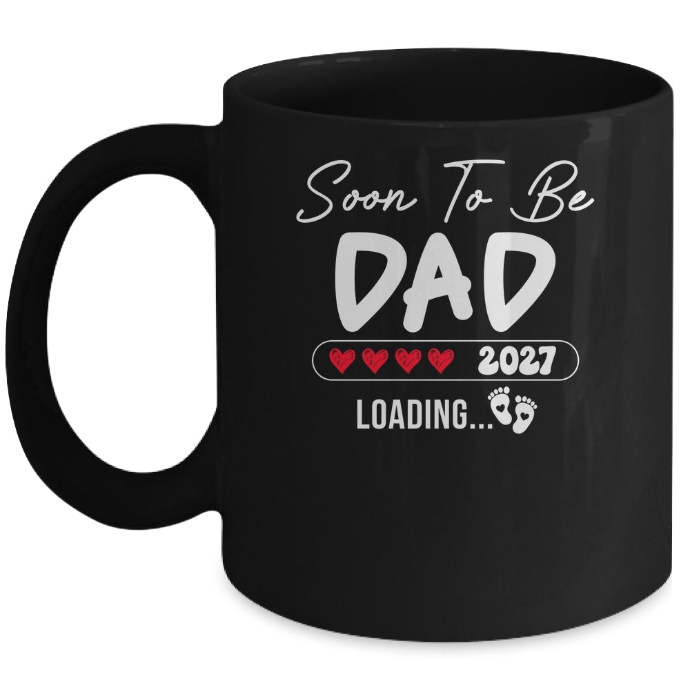 Soon To Be Dad 2027 Loading Promoted To Dad Est 2027 Mug | siriusteestore