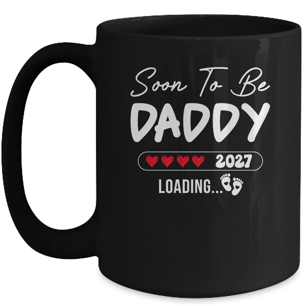 Soon To Be Daddy 2027 Loading Promoted To Daddy Est 2027 Mug | siriusteestore