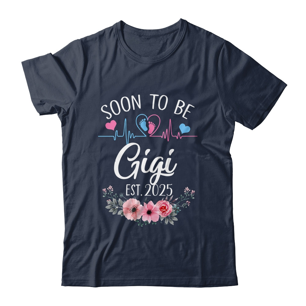 Soon To Be Gigi 2025 First Time Pregnancy Announcement Shirt & Tank Top | siriusteestore