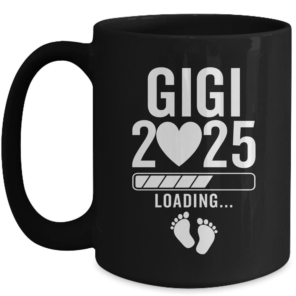Soon To Be Gigi 2025 Pregnancy Announcement Loading Mug | siriusteestore
