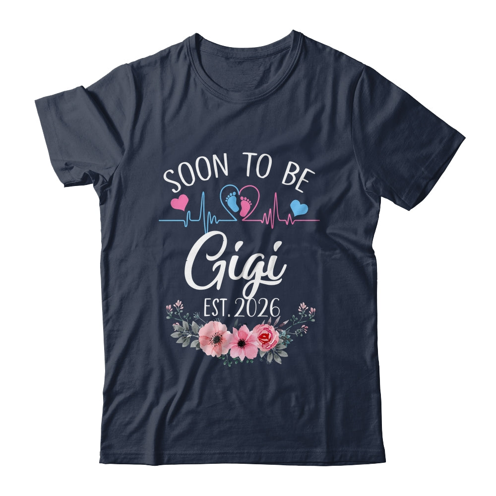 Soon To Be Gigi 2026 First Time Pregnancy Announcement Shirt & Tank Top | siriusteestore