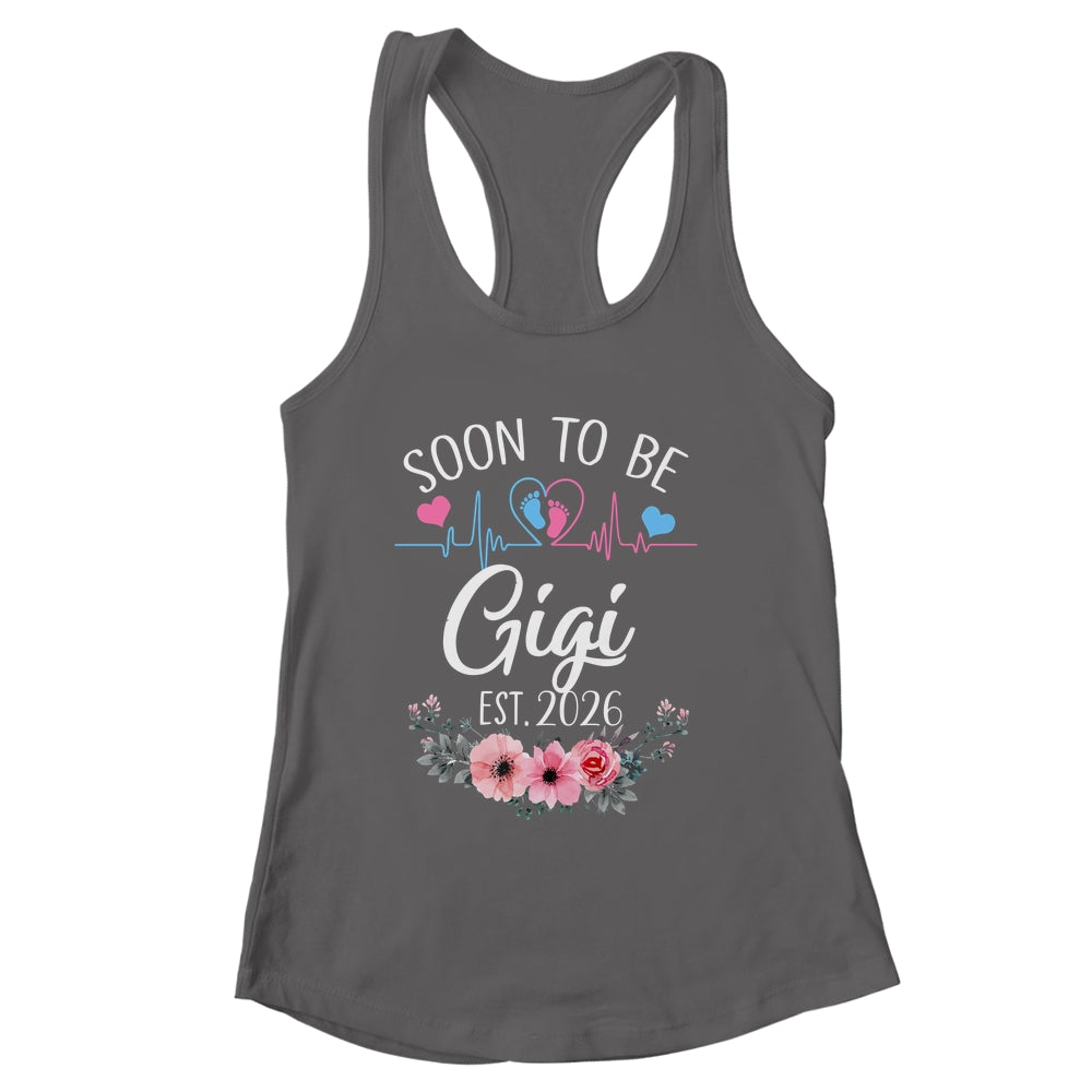 Soon To Be Gigi 2026 First Time Pregnancy Announcement Shirt & Tank Top | siriusteestore