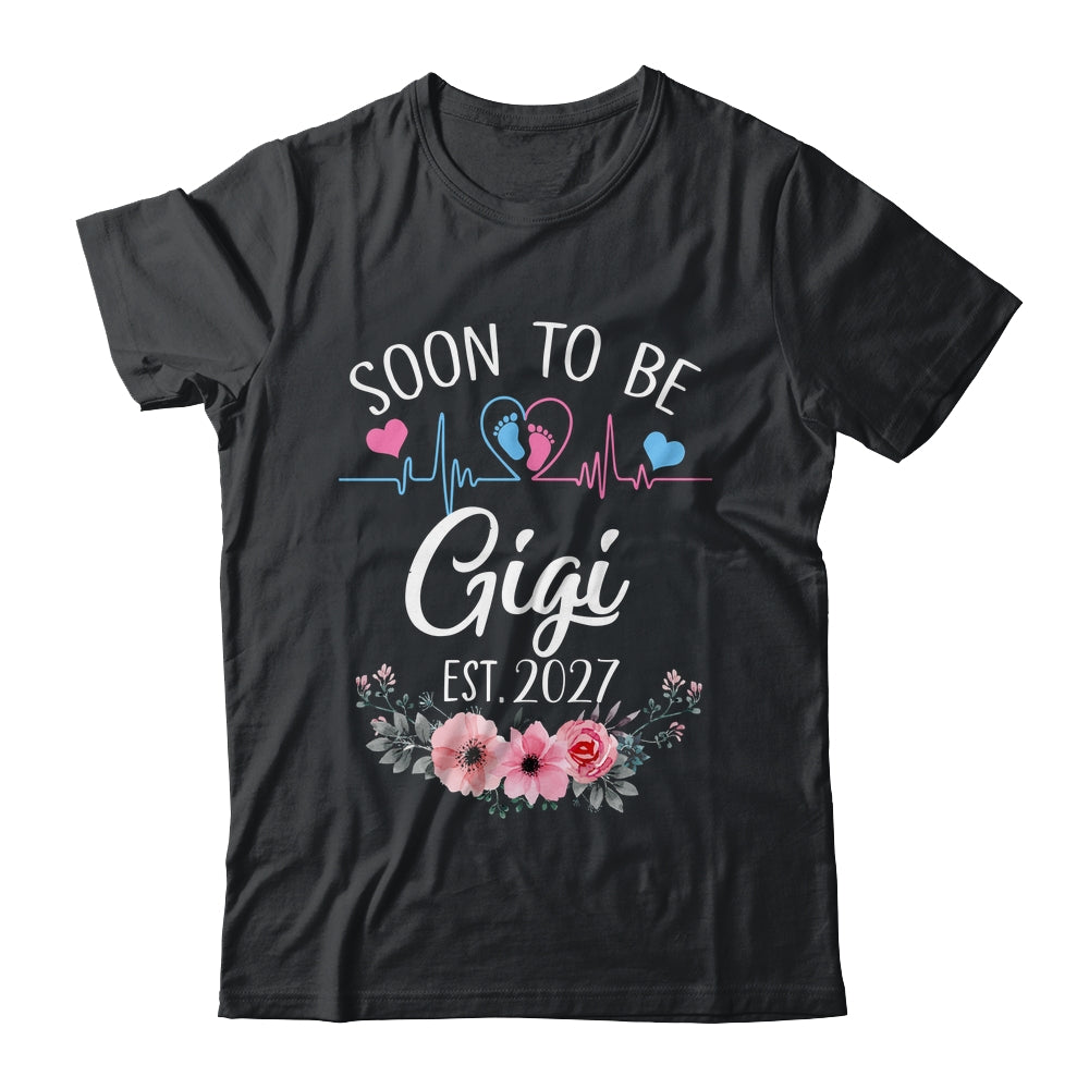 Soon To Be Gigi 2027 First Time Pregnancy Announcement Shirt & Tank Top | siriusteestore