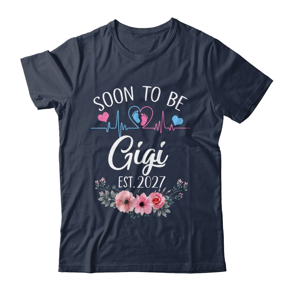 Soon To Be Gigi 2027 First Time Pregnancy Announcement Shirt & Tank Top | siriusteestore