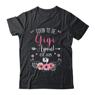 Soon To Be Gigi Again Est 2025 Mothers Day Shirt & Tank Top | siriusteestore