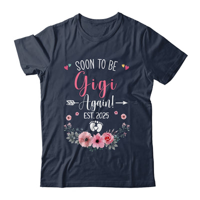 Soon To Be Gigi Again Est 2025 Mothers Day Shirt & Tank Top | siriusteestore