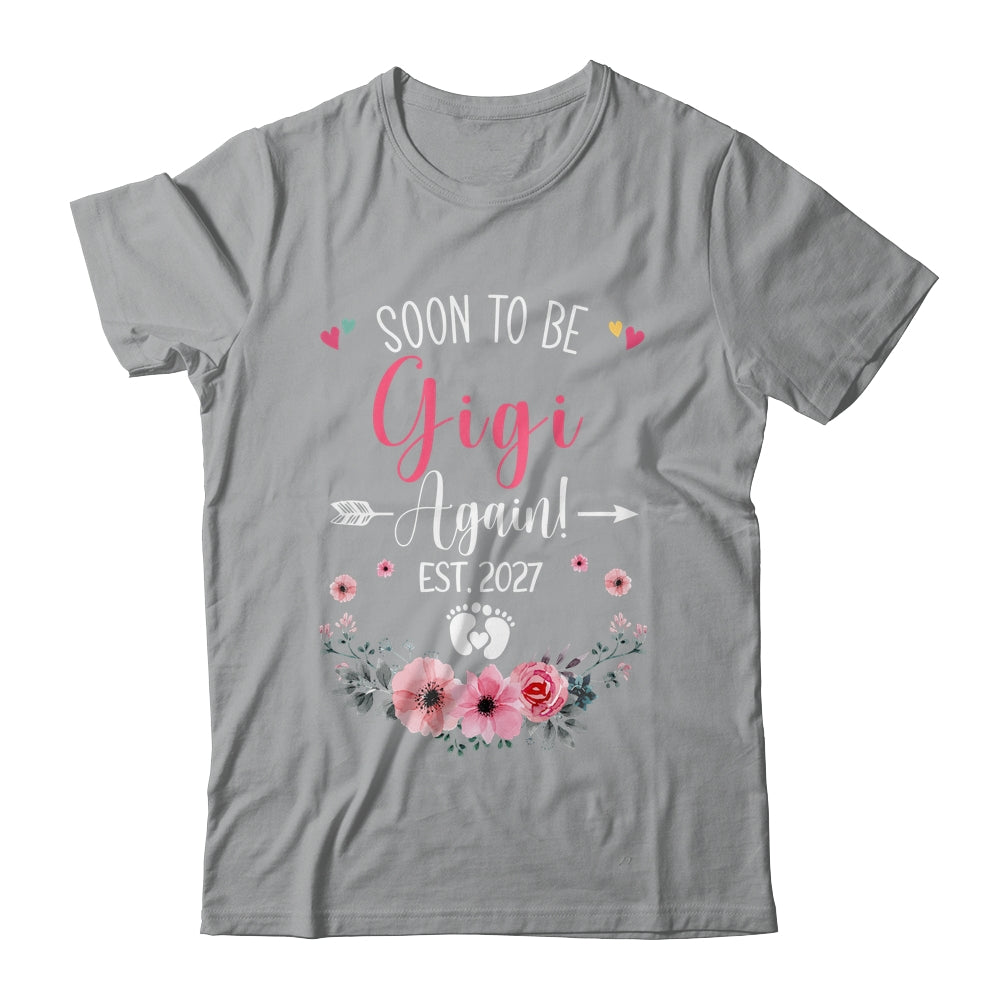 Soon To Be Gigi Again Est 2027 Mothers Day Shirt & Tank Top | siriusteestore