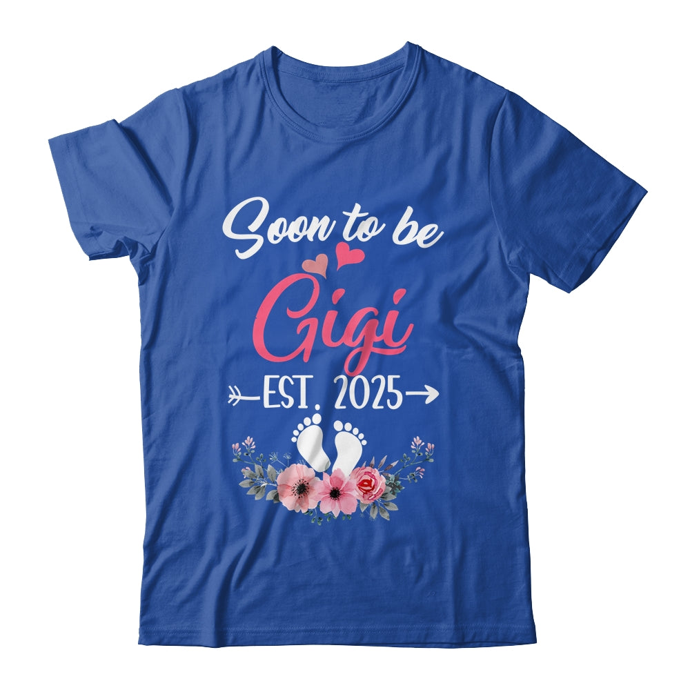 Soon To Be Gigi Est 2025 Mothers Day First Time Gigi Shirt & Tank Top | siriusteestore