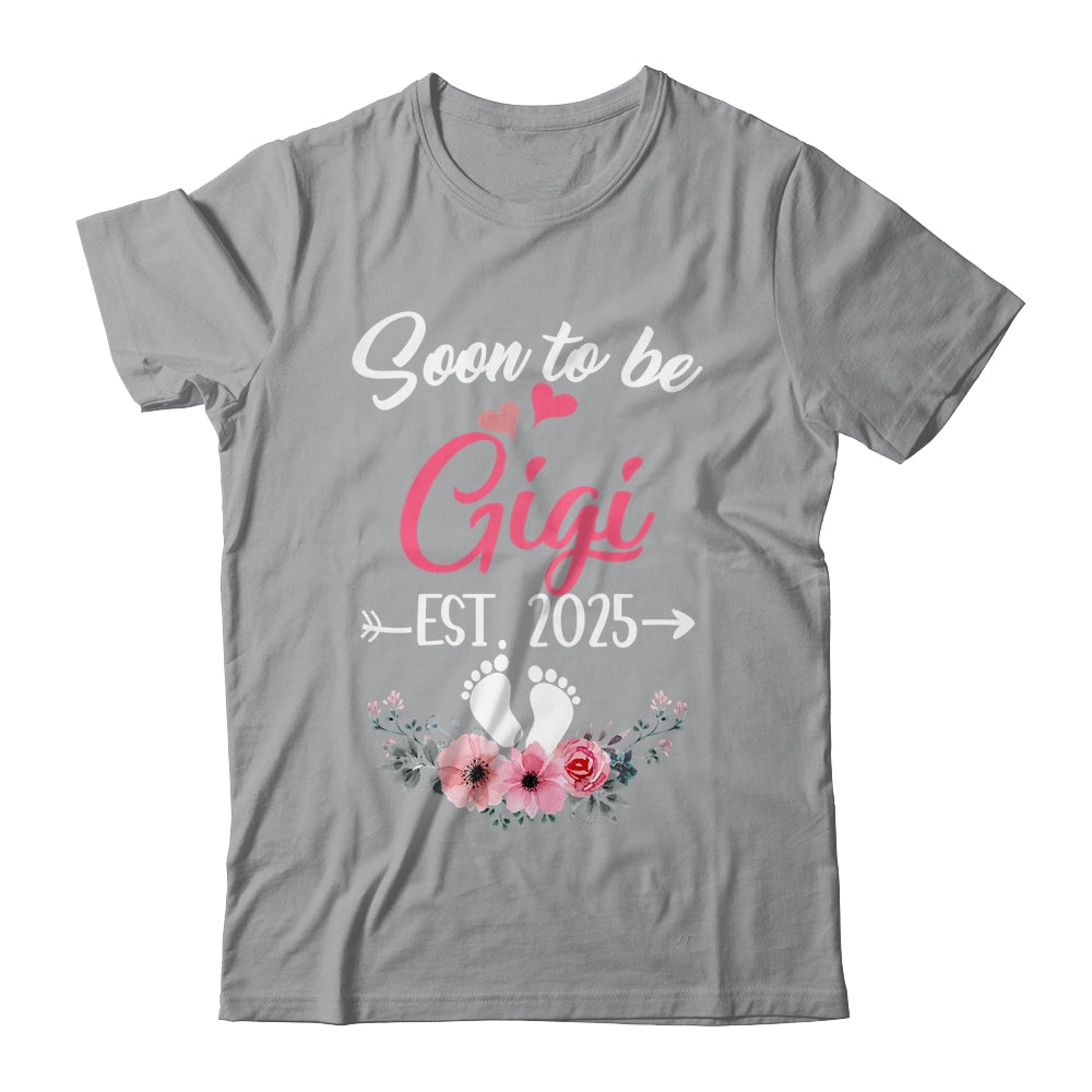 Soon To Be Gigi Est 2025 Mothers Day First Time Gigi Shirt & Tank Top | siriusteestore