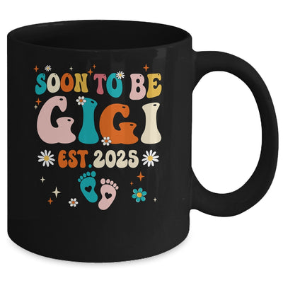 Soon To Be Gigi Est 2025 Pregnancy Announcement Groovy Mug | siriusteestore