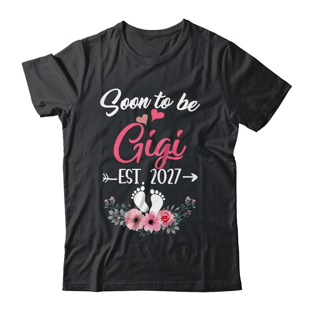 Soon To Be Gigi Est 2027 Mothers Day First Time Gigi Shirt & Tank Top | siriusteestore