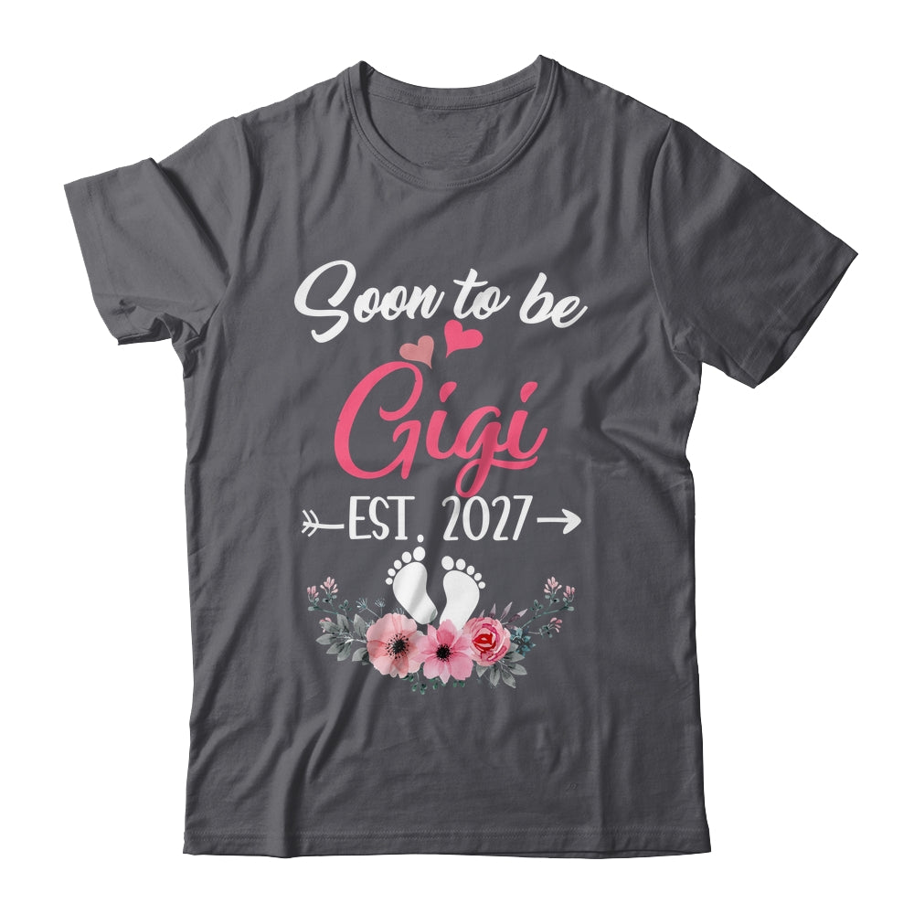 Soon To Be Gigi Est 2027 Mothers Day First Time Gigi Shirt & Tank Top | siriusteestore