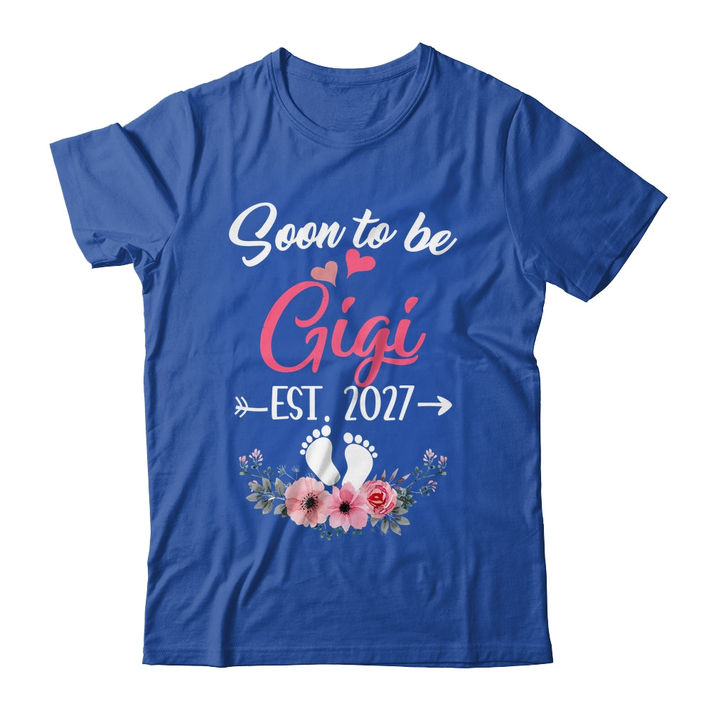 Soon To Be Gigi Est 2027 Mothers Day First Time Gigi Shirt & Tank Top | siriusteestore