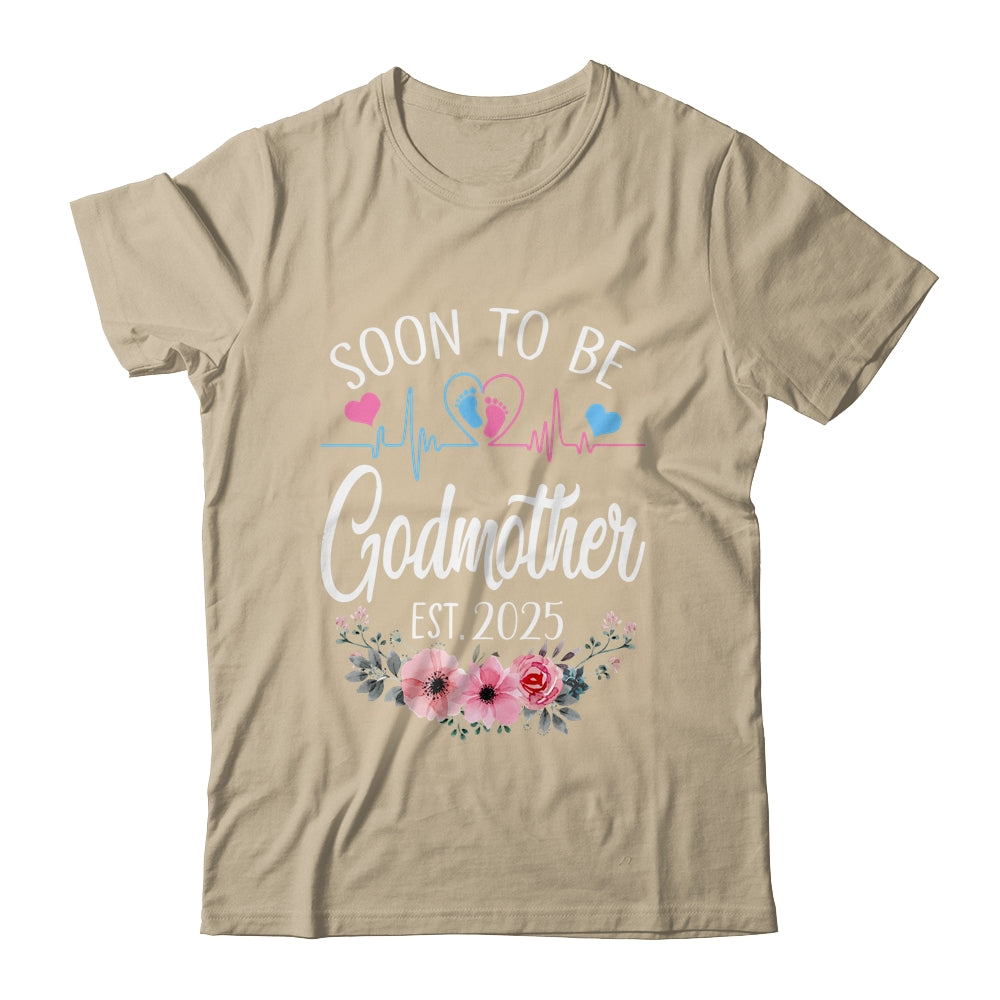 Soon To Be Godmother 2025 First Time Pregnancy Announcement Shirt & Tank Top | siriusteestore