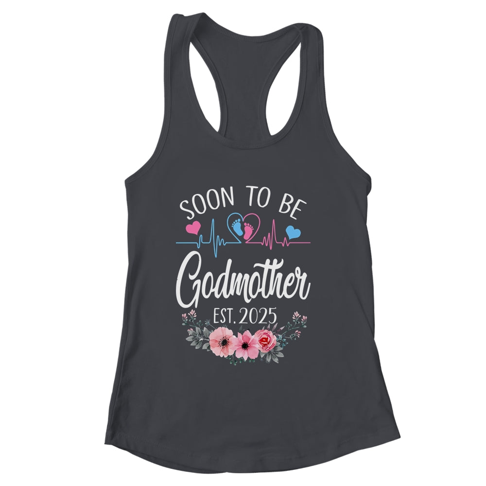 Soon To Be Godmother 2025 First Time Pregnancy Announcement Shirt & Tank Top | siriusteestore