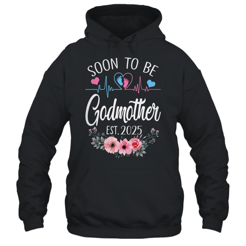 Soon To Be Godmother 2025 First Time Pregnancy Announcement Shirt & Tank Top | siriusteestore