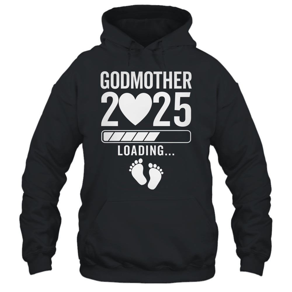 Soon To Be Godmother 2025 Pregnancy Announcement Loading Shirt & Tank Top | siriusteestore