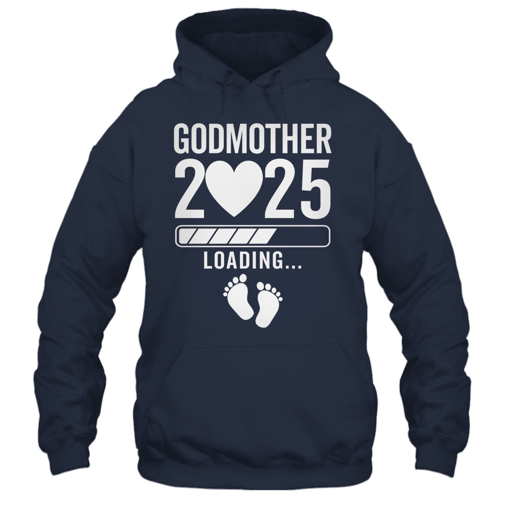 Soon To Be Godmother 2025 Pregnancy Announcement Loading Shirt & Tank Top | siriusteestore