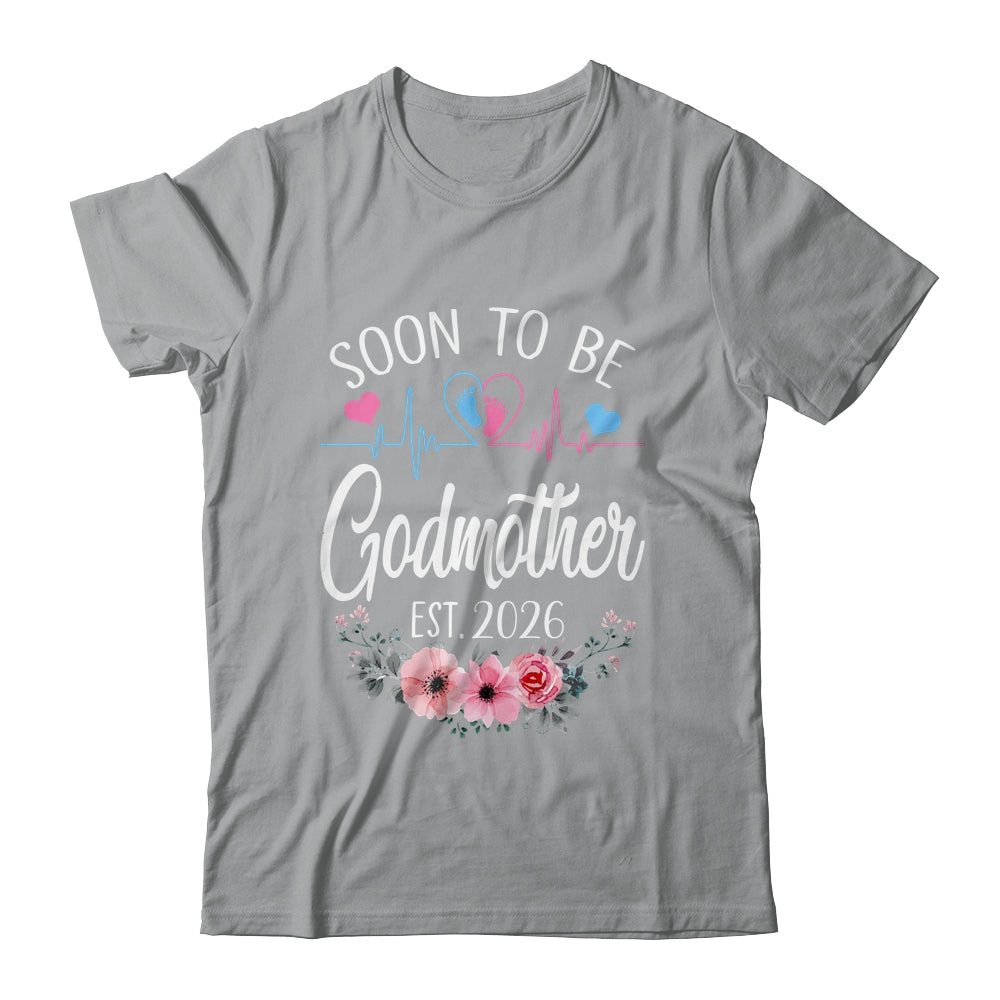Soon To Be Godmother 2026 First Time Pregnancy Announcement Shirt & Tank Top | siriusteestore