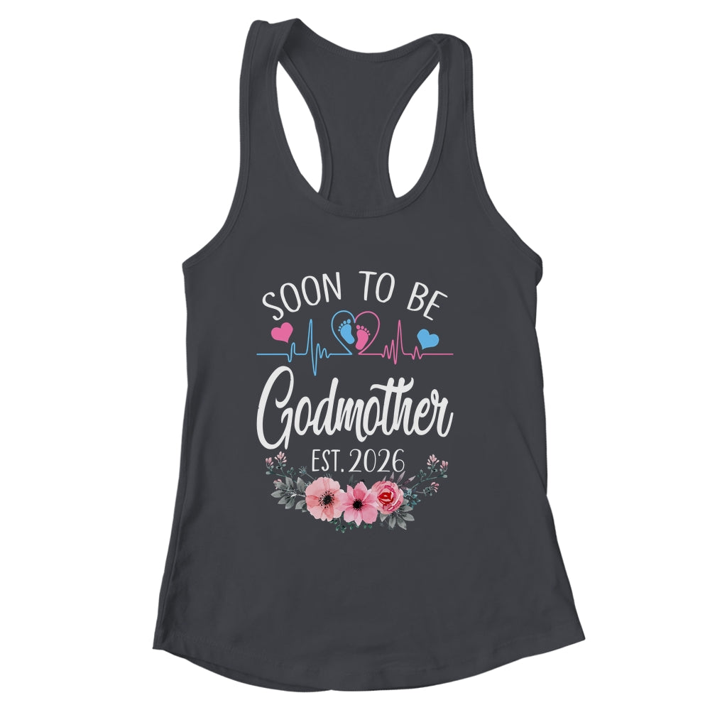Soon To Be Godmother 2026 First Time Pregnancy Announcement Shirt & Tank Top | siriusteestore