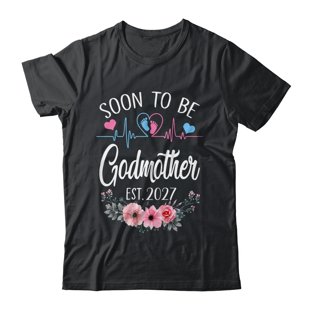 Soon To Be Godmother 2027 First Time Pregnancy Announcement Shirt & Tank Top | siriusteestore