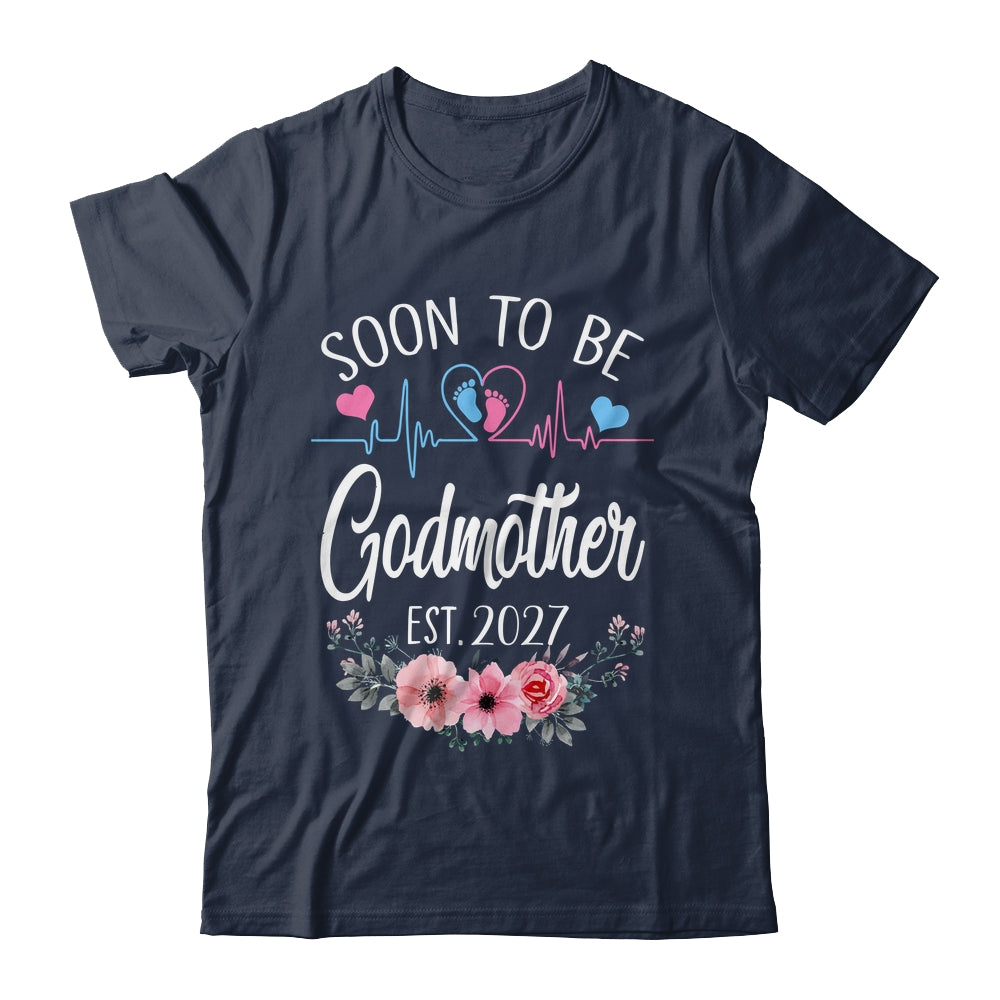 Soon To Be Godmother 2027 First Time Pregnancy Announcement Shirt & Tank Top | siriusteestore