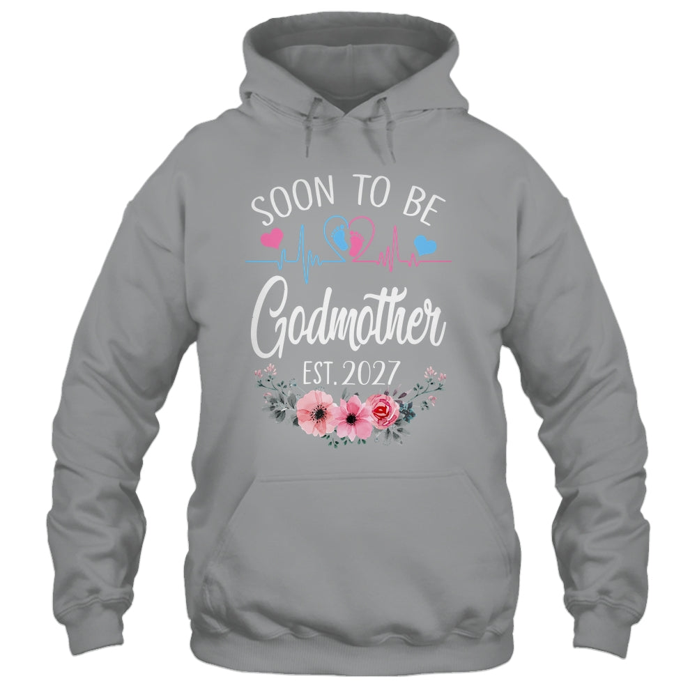 Soon To Be Godmother 2027 First Time Pregnancy Announcement Shirt & Tank Top | siriusteestore