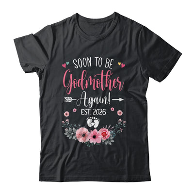 Soon To Be Godmother Again Est 2026 Mothers Day Shirt & Tank Top | siriusteestore