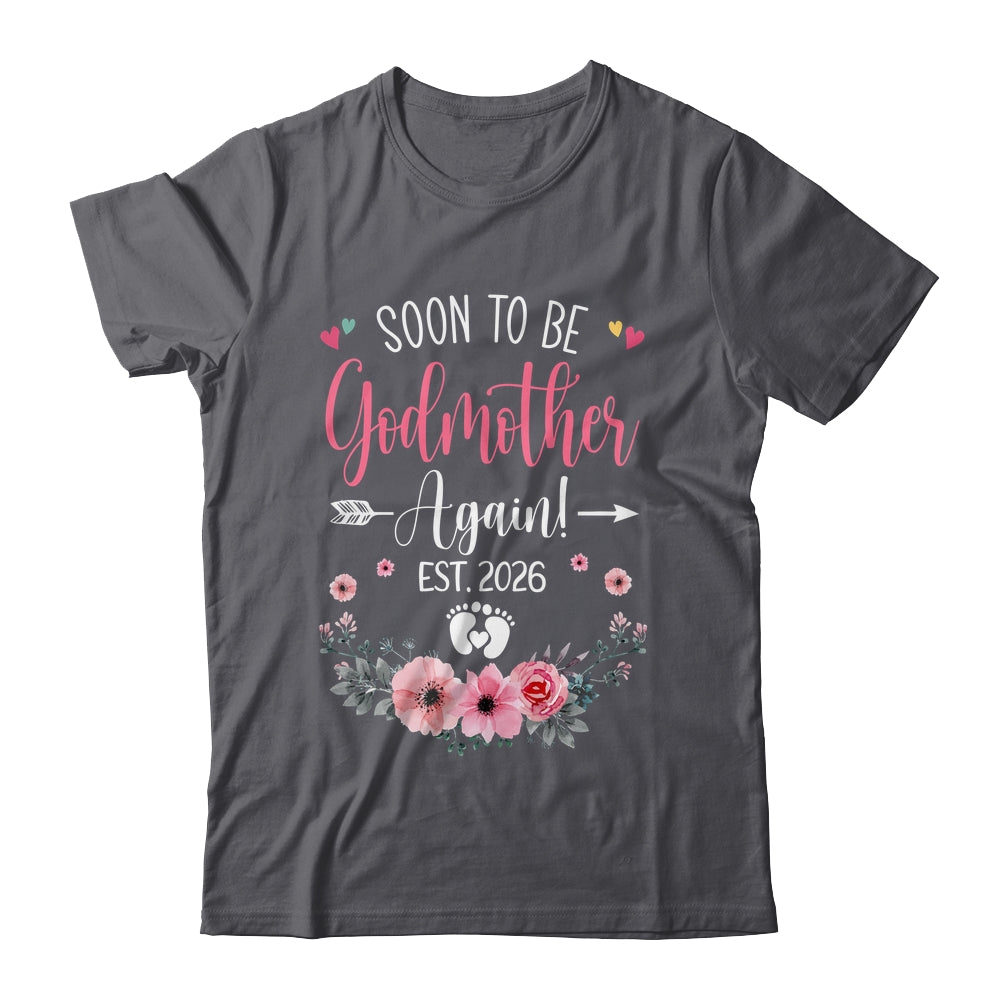Soon To Be Godmother Again Est 2026 Mothers Day Shirt & Tank Top | siriusteestore