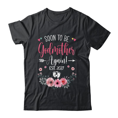 Soon To Be Godmother Again Est 2027 Mothers Day Shirt & Tank Top | siriusteestore
