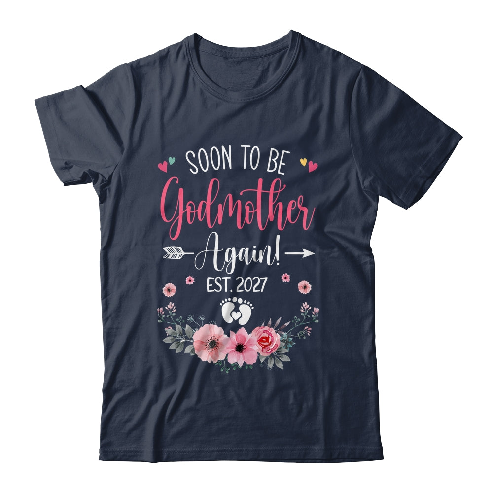 Soon To Be Godmother Again Est 2027 Mothers Day Shirt & Tank Top | siriusteestore