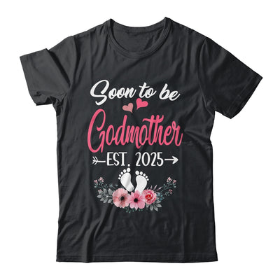Soon To Be Godmother Est 2025 Mothers Day First Time Godmother Shirt & Tank Top | siriusteestore