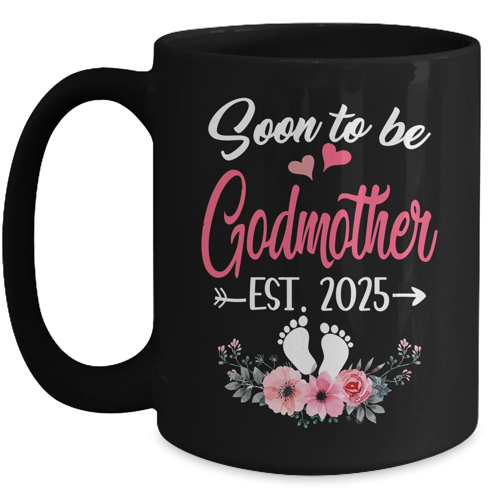 Soon To Be Godmother Est 2025 Mothers Day First Time Godmother Mug | siriusteestore