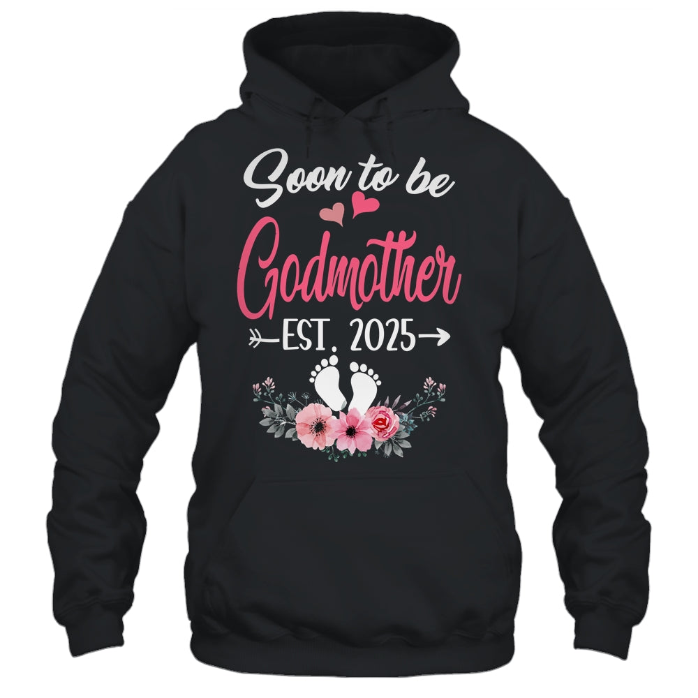 Soon To Be Godmother Est 2025 Mothers Day First Time Godmother Shirt & Tank Top | siriusteestore