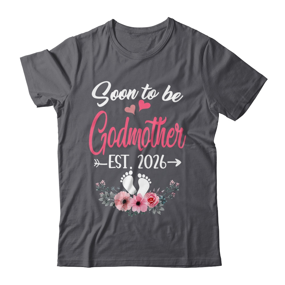 Soon To Be Godmother Est 2026 Mothers Day First Time Godmother Shirt & Tank Top | siriusteestore