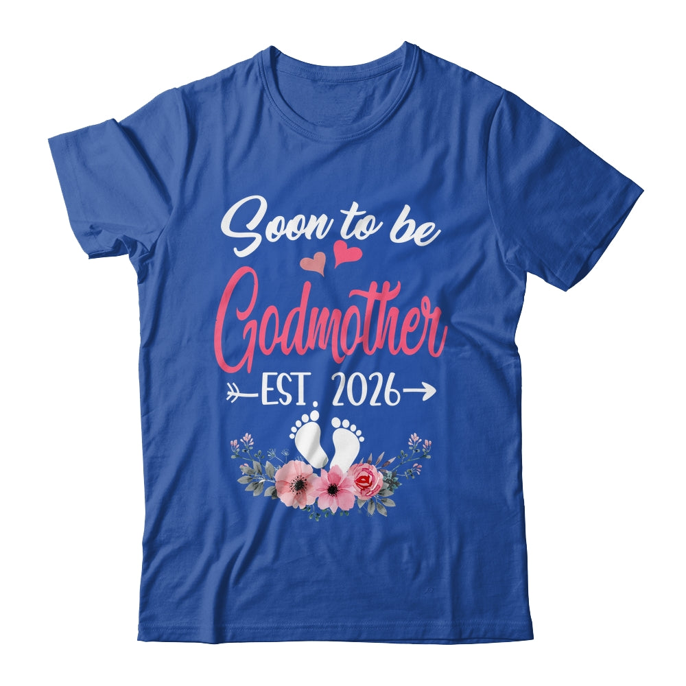 Soon To Be Godmother Est 2026 Mothers Day First Time Godmother Shirt & Tank Top | siriusteestore