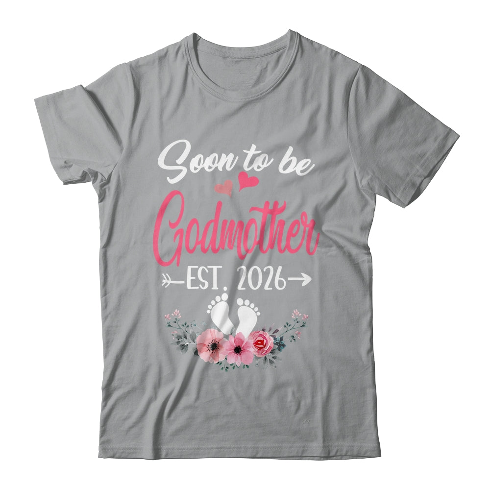 Soon To Be Godmother Est 2026 Mothers Day First Time Godmother Shirt & Tank Top | siriusteestore