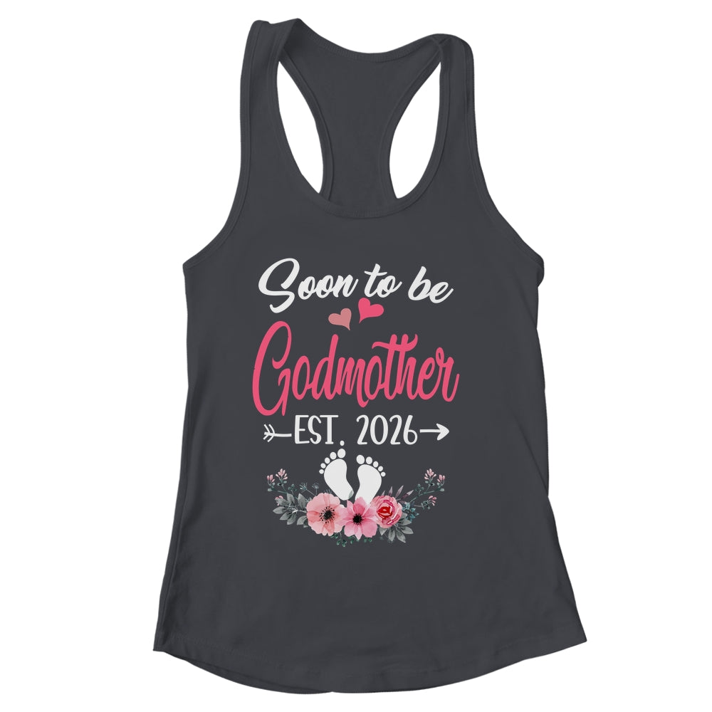 Soon To Be Godmother Est 2026 Mothers Day First Time Godmother Shirt & Tank Top | siriusteestore