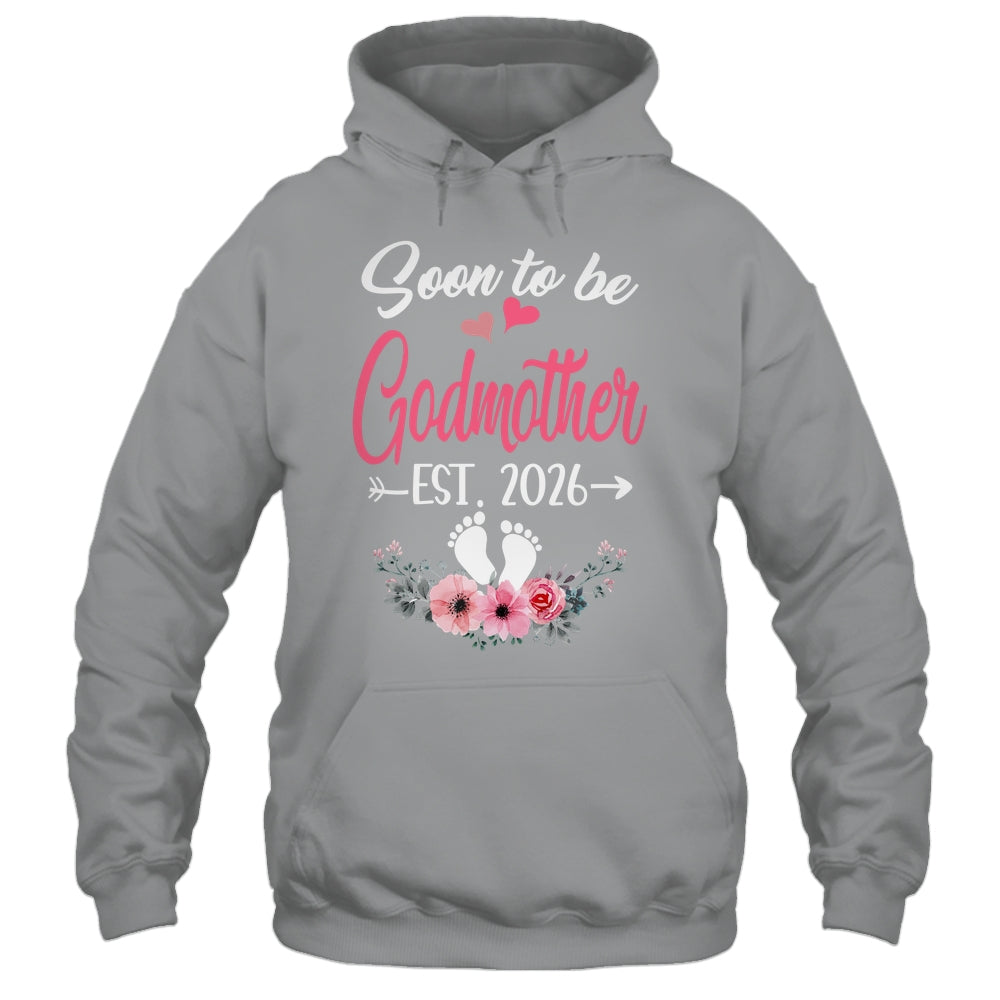 Soon To Be Godmother Est 2026 Mothers Day First Time Godmother Shirt & Tank Top | siriusteestore