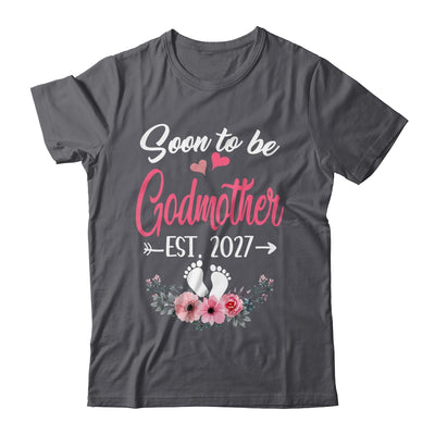 Soon To Be Godmother Est 2027 Mothers Day First Time Godmother Shirt & Tank Top | siriusteestore