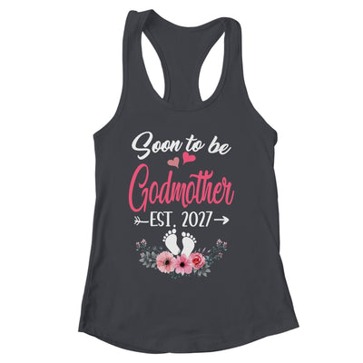 Soon To Be Godmother Est 2027 Mothers Day First Time Godmother Shirt & Tank Top | siriusteestore