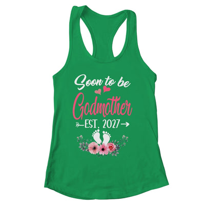 Soon To Be Godmother Est 2027 Mothers Day First Time Godmother Shirt & Tank Top | siriusteestore
