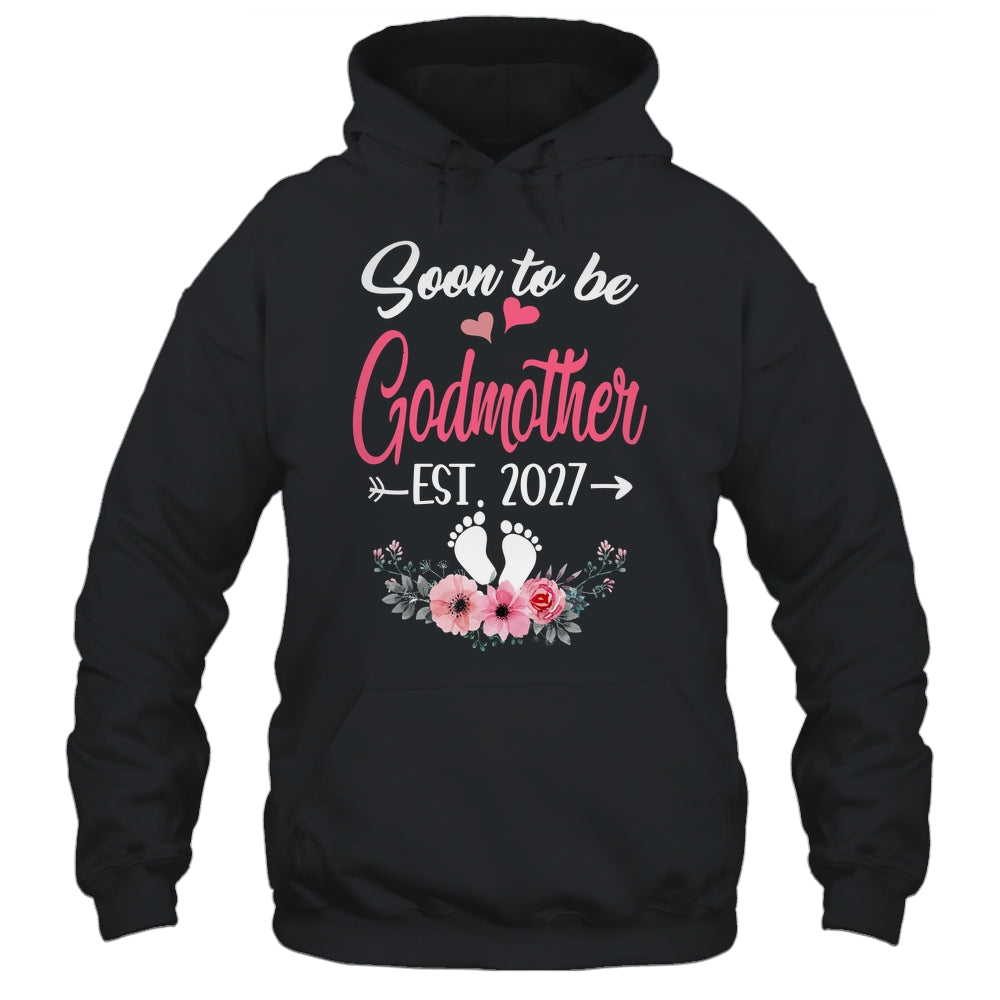 Soon To Be Godmother Est 2027 Mothers Day First Time Godmother Shirt & Tank Top | siriusteestore