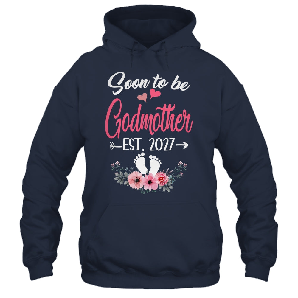 Soon To Be Godmother Est 2027 Mothers Day First Time Godmother Shirt & Tank Top | siriusteestore