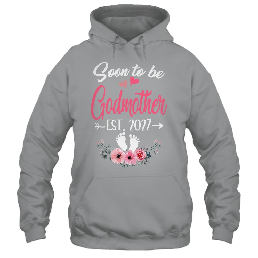Soon To Be Godmother Est 2027 Mothers Day First Time Godmother Shirt & Tank Top | siriusteestore