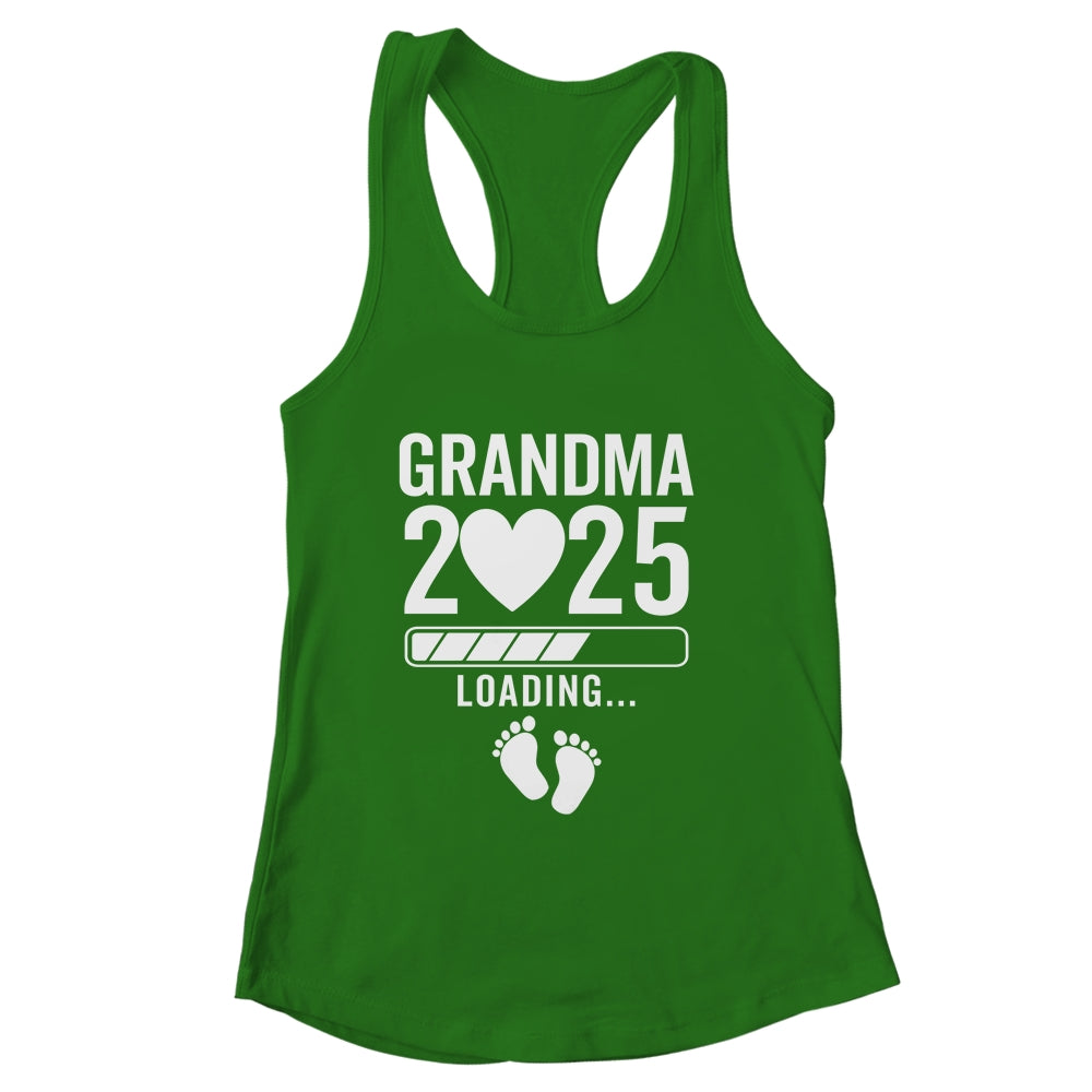 Soon To Be Grandma 2025 Pregnancy Announcement Loading Shirt & Tank Top | siriusteestore
