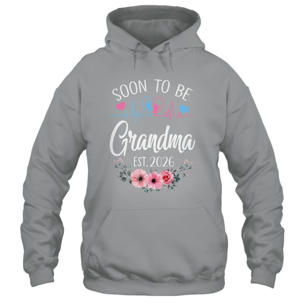Soon To Be Grandma 2026 First Time Pregnancy Announcement Shirt & Tank Top | siriusteestore