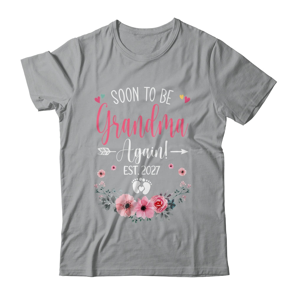 Soon To Be Grandma Again Est 2027 Mothers Day Shirt & Tank Top | siriusteestore